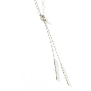 Swarovski Crystal Pave Stick Lariat Necklace